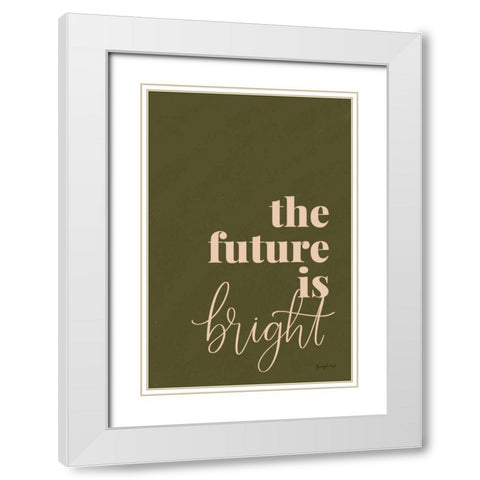 Retro Home IV White Modern Wood Framed Art Print with Double Matting by Thorns, Becky