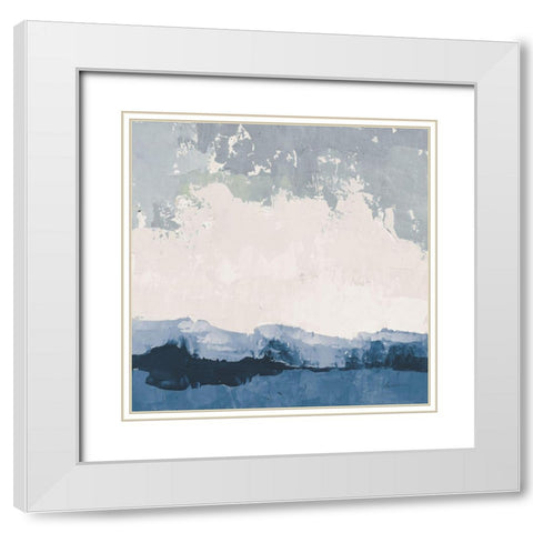 Coastal Landscape White Modern Wood Framed Art Print with Double Matting by Munger, Pamela