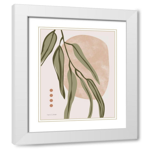 Restore Eucalyptus I White Modern Wood Framed Art Print with Double Matting by Gallagher, Megan