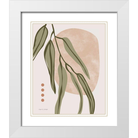 Restore Eucalyptus I White Modern Wood Framed Art Print with Double Matting by Gallagher, Megan