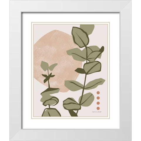 Restore Eucalyptus II White Modern Wood Framed Art Print with Double Matting by Gallagher, Megan