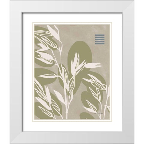 Restore Wheat White Modern Wood Framed Art Print with Double Matting by Gallagher, Megan