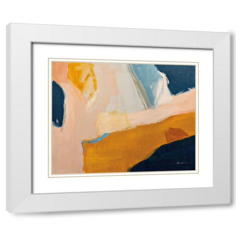 Golden Gate White Modern Wood Framed Art Print with Double Matting by Munger, Pamela