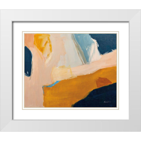 Golden Gate White Modern Wood Framed Art Print with Double Matting by Munger, Pamela