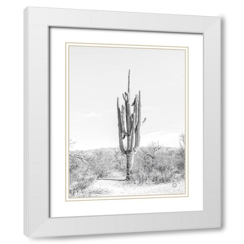 Standing Alone White Modern Wood Framed Art Print with Double Matting by Larson, Nathan