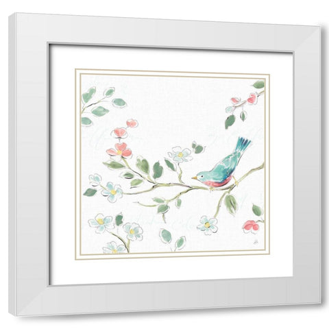Springtime III No Words White Modern Wood Framed Art Print with Double Matting by Brissonnet, Daphne
