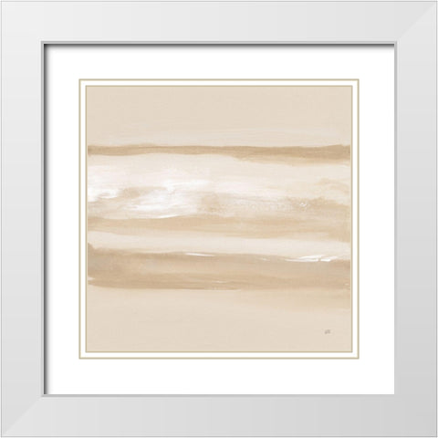 Neutral Slate IV White Modern Wood Framed Art Print with Double Matting by Paschke, Chris