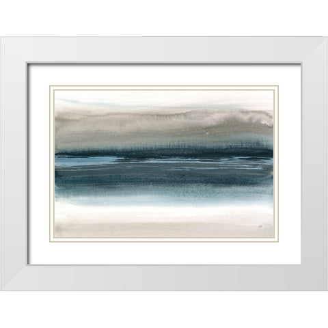 End of Day III White Modern Wood Framed Art Print with Double Matting by Paschke, Chris