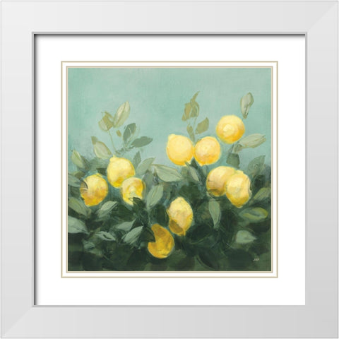 Lemon Grove I White Modern Wood Framed Art Print with Double Matting by Purinton, Julia