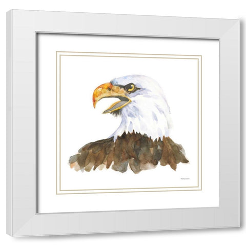 Bald Eagle White Modern Wood Framed Art Print with Double Matting by Ferguson, Kathy
