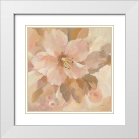 Sweet Boho Flower I White Modern Wood Framed Art Print with Double Matting by Vassileva, Silvia