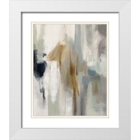 Ethereal Sandy Beach I White Modern Wood Framed Art Print with Double Matting by Vassileva, Silvia