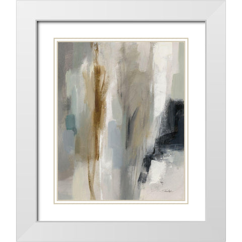 Ethereal Sandy Beach II White Modern Wood Framed Art Print with Double Matting by Vassileva, Silvia