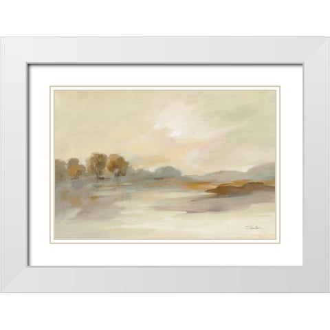 Organic Hues White Modern Wood Framed Art Print with Double Matting by Vassileva, Silvia