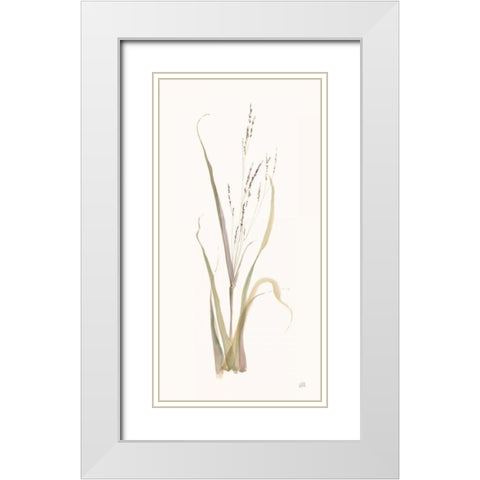 Moor Grass White Modern Wood Framed Art Print with Double Matting by Paschke, Chris