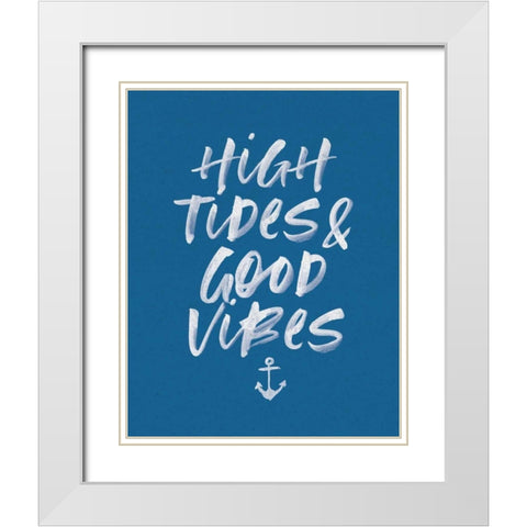 Beach Bum I White Modern Wood Framed Art Print with Double Matting by Wild Apple Portfolio