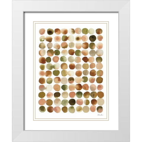 Natural Abstract I White Modern Wood Framed Art Print with Double Matting by Horn, Laura
