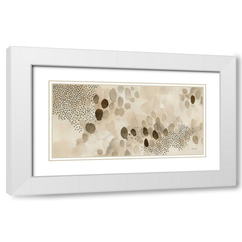 Natural Abstract II White Modern Wood Framed Art Print with Double Matting by Horn, Laura