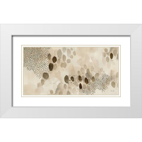 Natural Abstract II White Modern Wood Framed Art Print with Double Matting by Horn, Laura