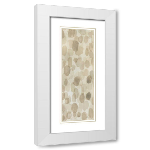 Natural Abstract III White Modern Wood Framed Art Print with Double Matting by Horn, Laura