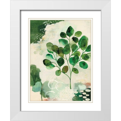 Nature Story III White Modern Wood Framed Art Print with Double Matting by Horn, Laura