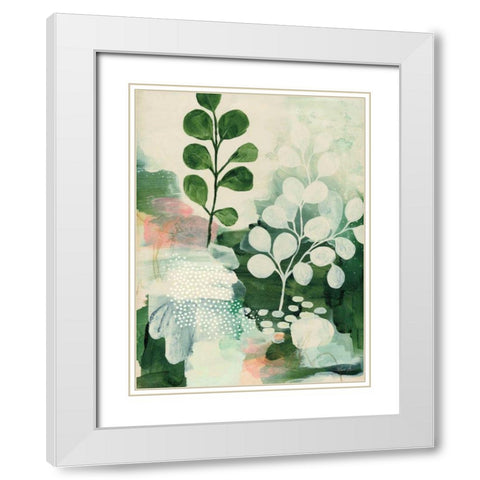 Nature Story IV White Modern Wood Framed Art Print with Double Matting by Horn, Laura