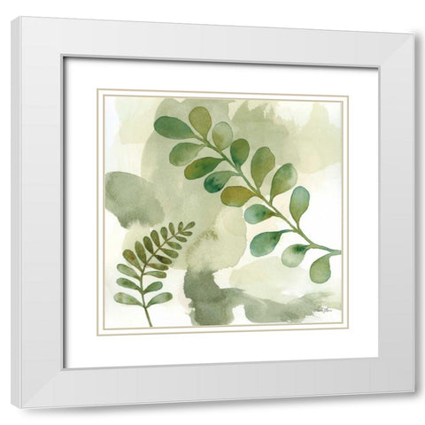 Woodland Walk III White Modern Wood Framed Art Print with Double Matting by Horn, Laura