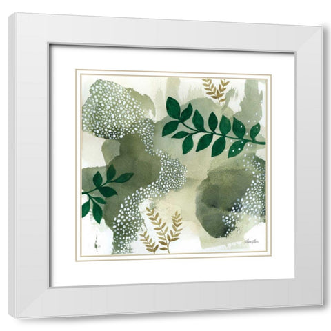 Woodland Walk IV White Modern Wood Framed Art Print with Double Matting by Horn, Laura