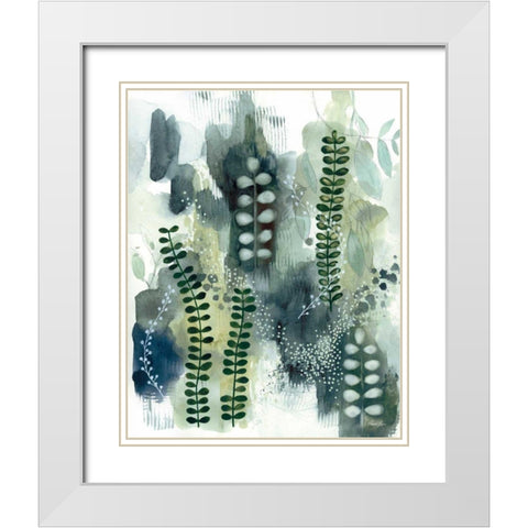 Woodland Walk VI White Modern Wood Framed Art Print with Double Matting by Horn, Laura