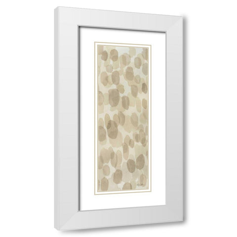 Natural Abstract IV White Modern Wood Framed Art Print with Double Matting by Horn, Laura