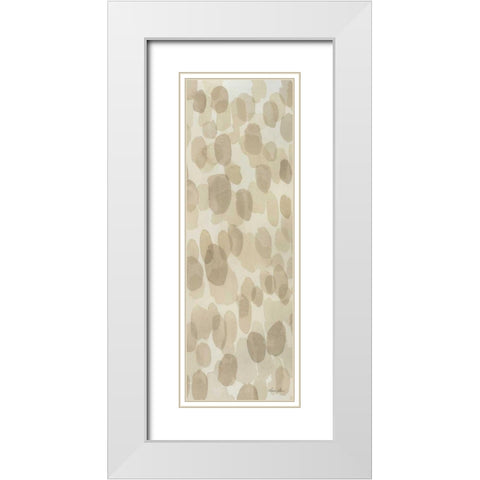 Natural Abstract IV White Modern Wood Framed Art Print with Double Matting by Horn, Laura
