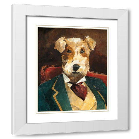 Edgar Allen Paw Crop White Modern Wood Framed Art Print with Double Matting by Tillmon, Avery