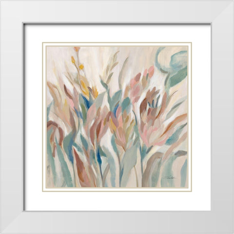 Eden Breeze White Modern Wood Framed Art Print with Double Matting by Vassileva, Silvia