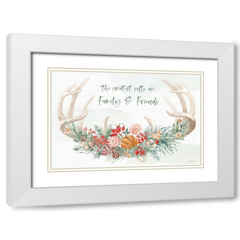 Festive Season I White Modern Wood Framed Art Print with Double Matting by Grove, Beth