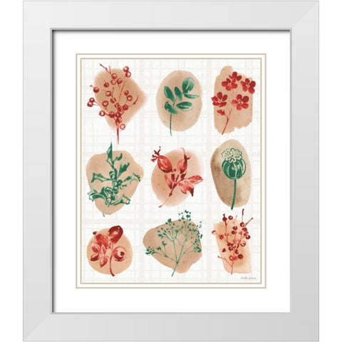 Festive Season IX White Modern Wood Framed Art Print with Double Matting by Grove, Beth
