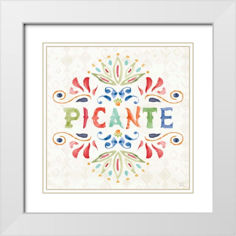 Sweet and Spicy XII White Modern Wood Framed Art Print with Double Matting by June, Dina