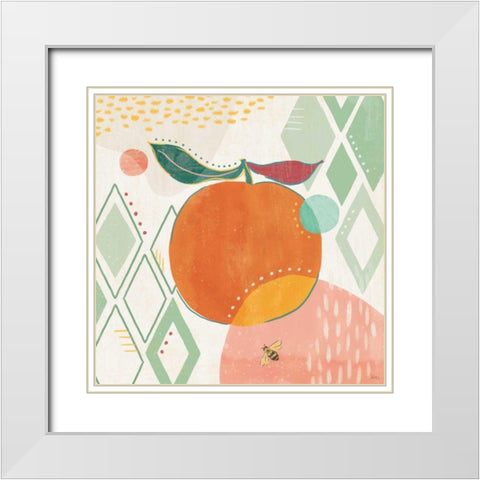 Fruit Frenzy VII White Modern Wood Framed Art Print with Double Matting by Charron, Veronique