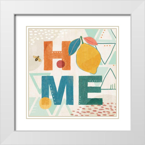 Fruit Frenzy IX White Modern Wood Framed Art Print with Double Matting by Charron, Veronique