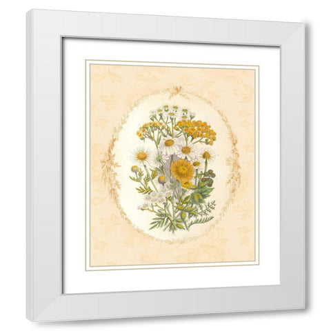 Gentle Soul Bouquet I White Modern Wood Framed Art Print with Double Matting by Wild Apple Portfolio