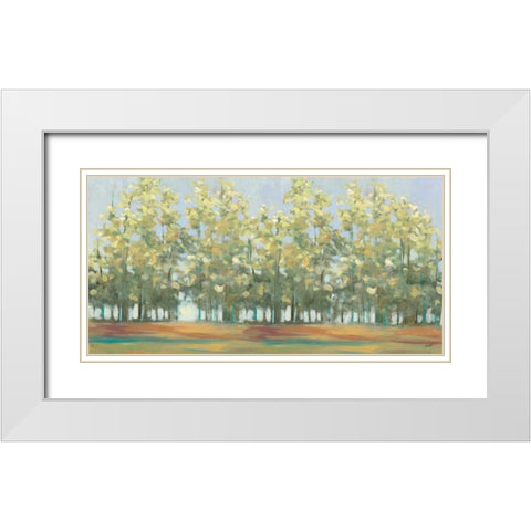 Aspen Grove III White Modern Wood Framed Art Print with Double Matting by Purinton, Julia