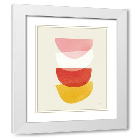 Balance II Oasis White Modern Wood Framed Art Print with Double Matting by Hershey, Moira
