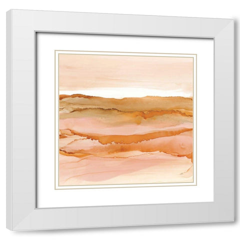 Desertscape I Oasis White Modern Wood Framed Art Print with Double Matting by Paschke, Chris