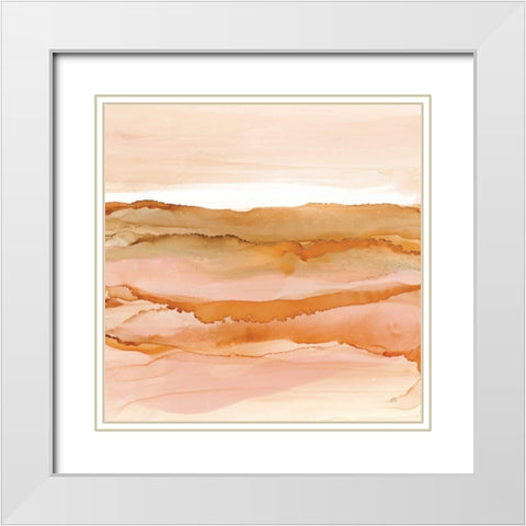 Desertscape I Oasis White Modern Wood Framed Art Print with Double Matting by Paschke, Chris