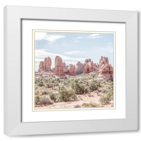 Oasis Day Hike III Crop White Modern Wood Framed Art Print with Double Matting by Urquhart, Elizabeth