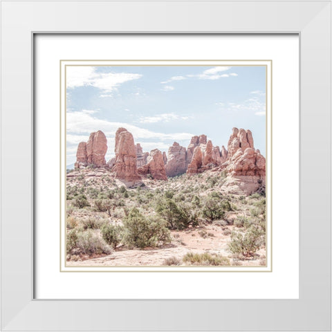 Oasis Day Hike III Crop White Modern Wood Framed Art Print with Double Matting by Urquhart, Elizabeth