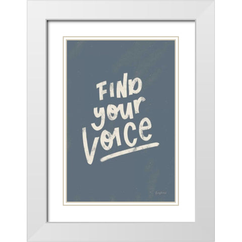 Rise Up I Neutral White Modern Wood Framed Art Print with Double Matting by Thorns, Becky