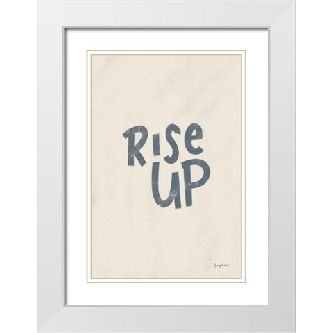 Rise Up II Neutral White Modern Wood Framed Art Print with Double Matting by Thorns, Becky