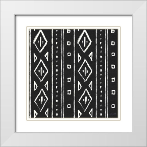 Botanical Sketches Pattern IIB White Modern Wood Framed Art Print with Double Matting by Tavoletti, Anne