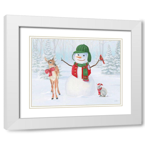 Dressed for Christmas I White Modern Wood Framed Art Print with Double Matting by Wiens, James