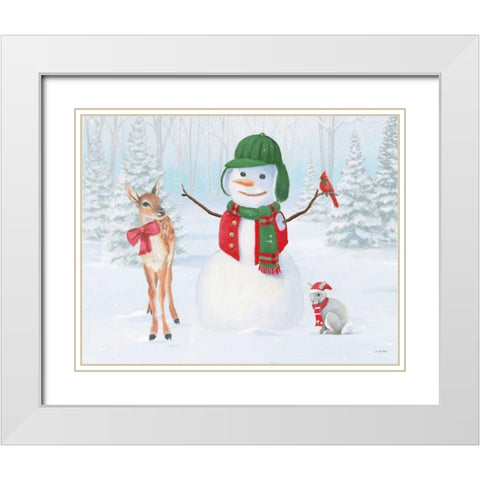 Dressed for Christmas I White Modern Wood Framed Art Print with Double Matting by Wiens, James